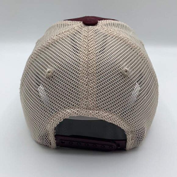 Arizona State Sun Devils NCAA Maroon Beige Captivating Snapback Trucker Hat - Picture 3 of 5